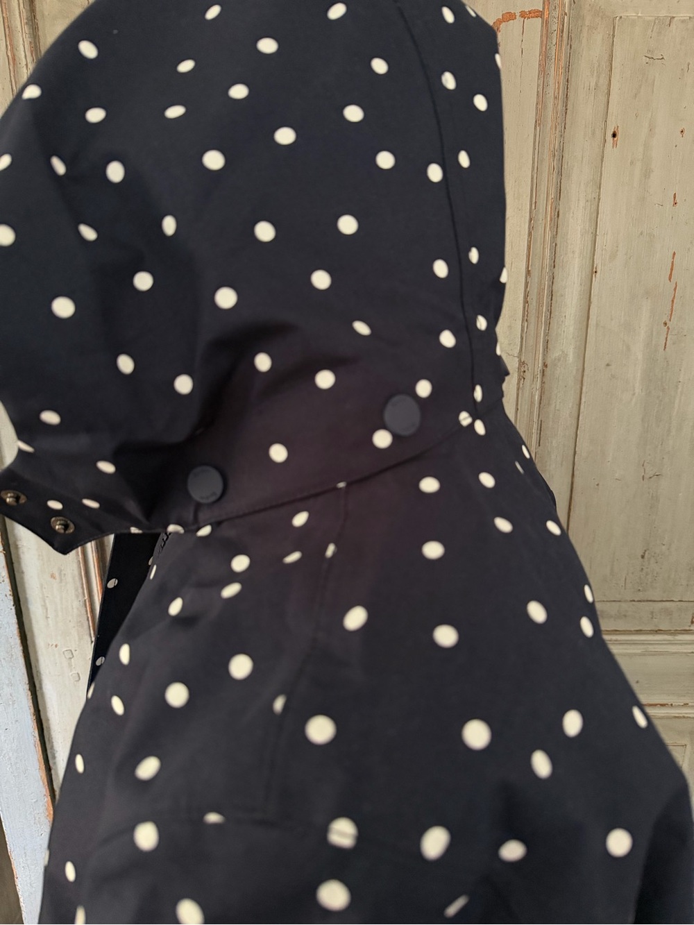 NWT Boden Suki waterproof Navy Hooded Raincoat US14 - Picture 6 of 9